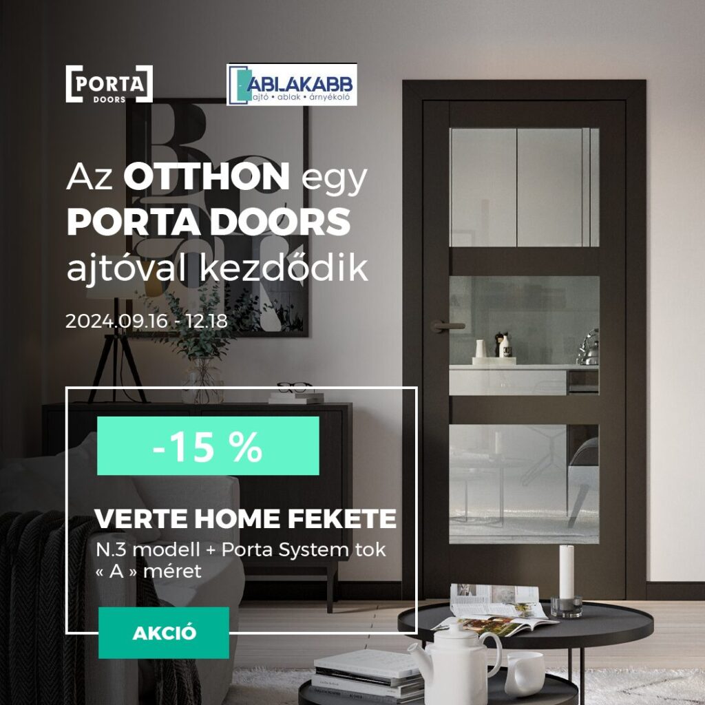 Verte HOME BLACK akció